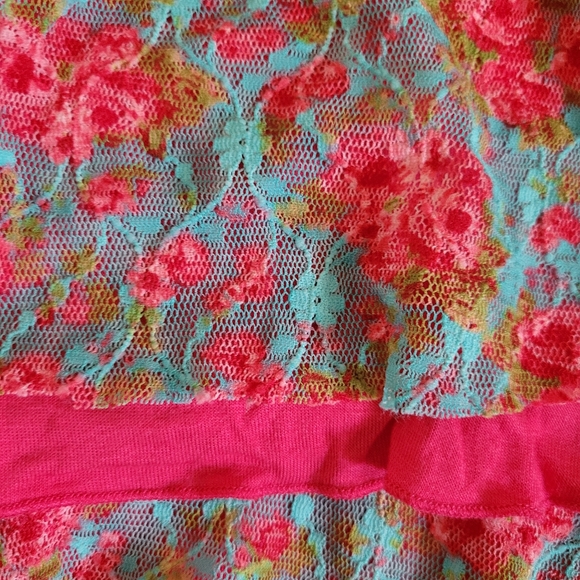 Xs - Sybilla - Floral tank top - pink blue - Picture 9 of 11